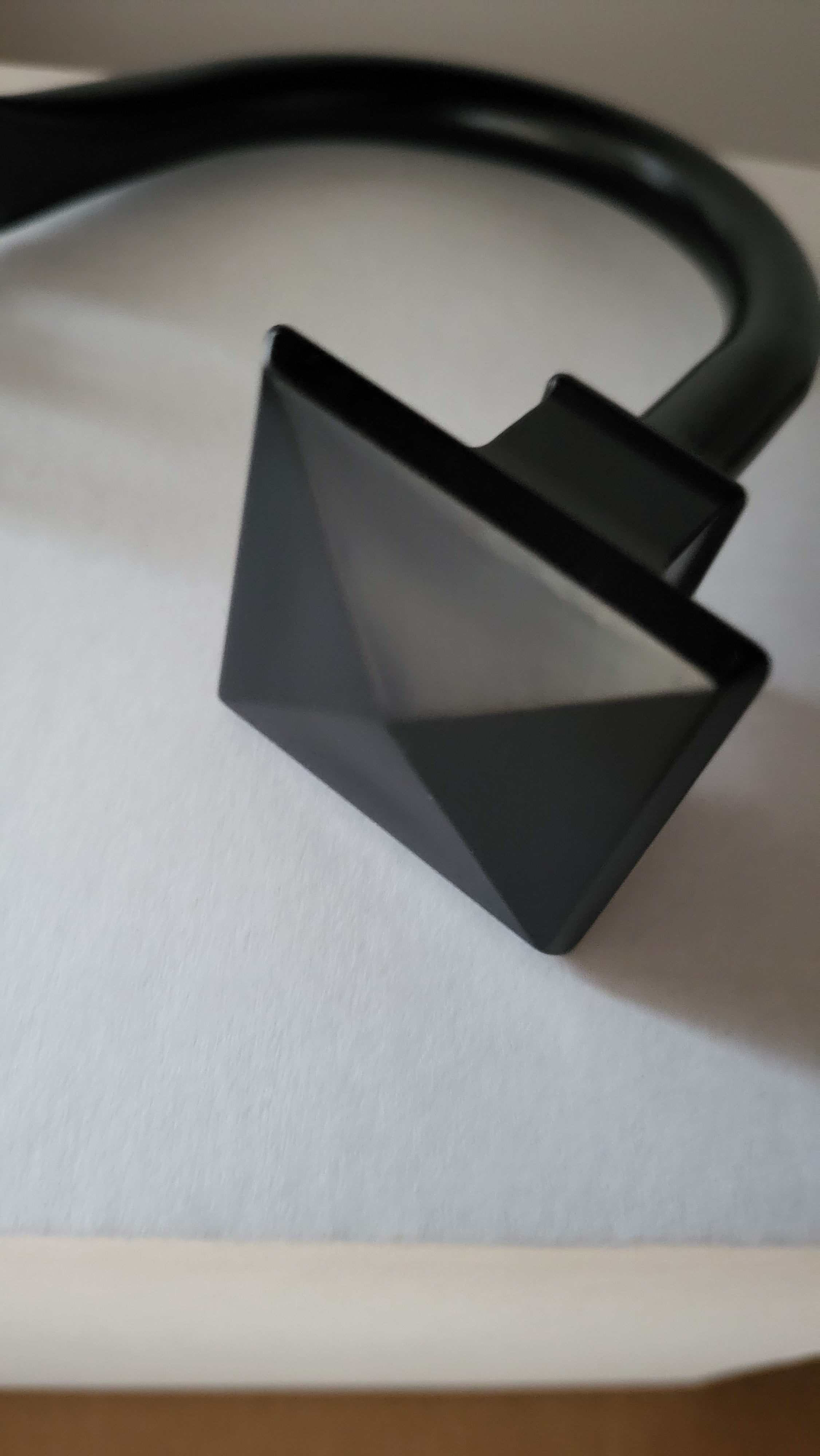 Accesoriu fixare draperie, perdea, metalic, negru, set de 2