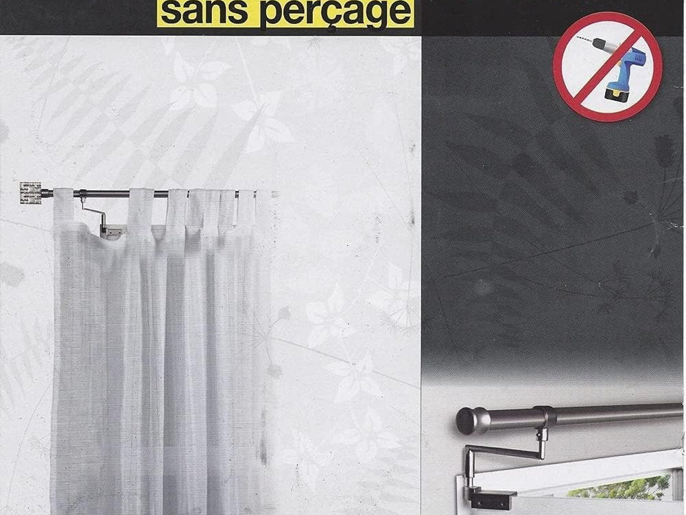 Suport tija perdea cu fixare pe usa