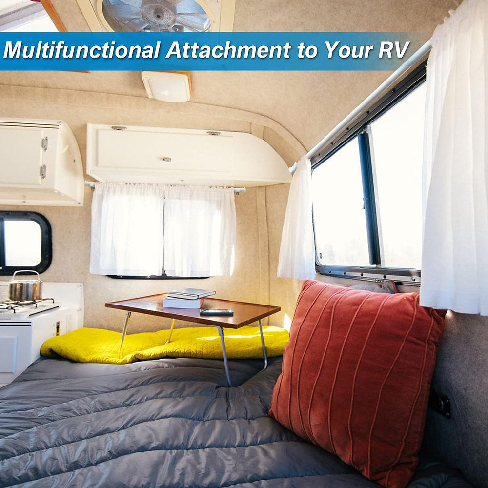 Set de 2 Galerii, Dakepole, bara perdele, draperii, 71 - 224cm, alb