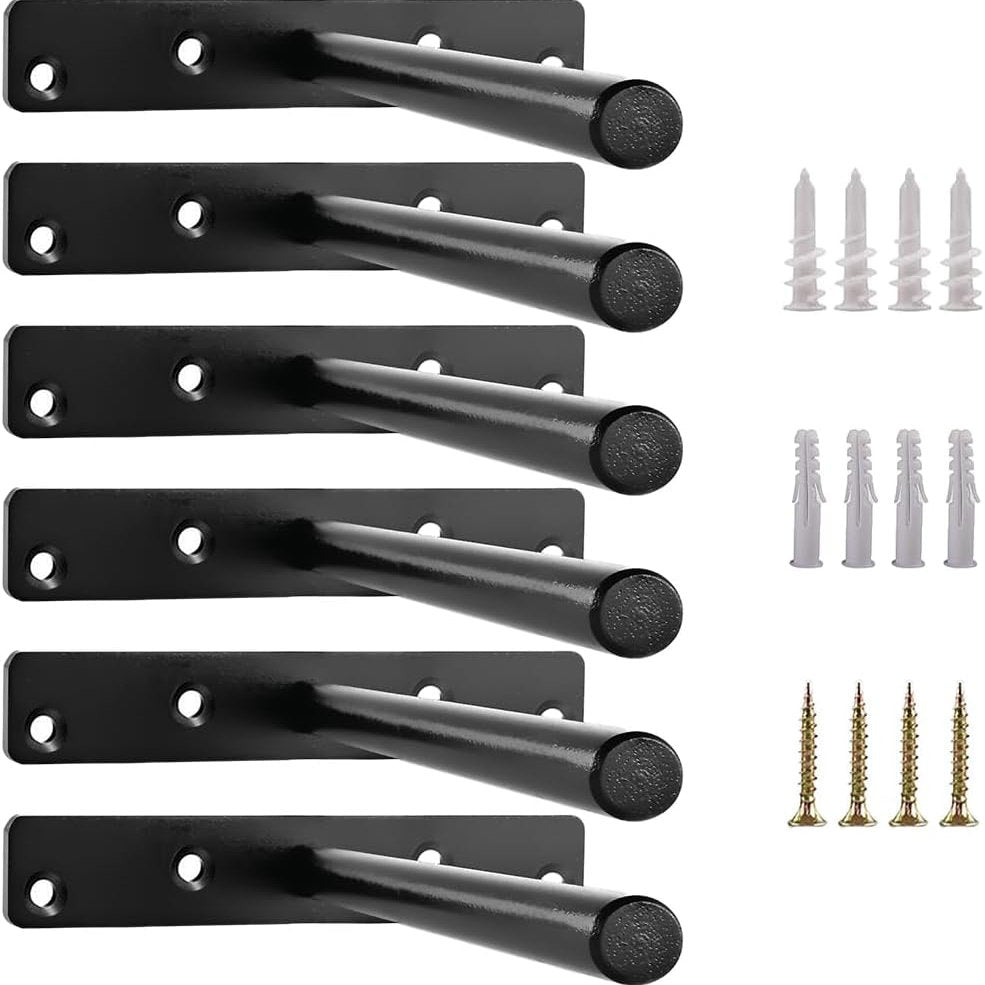 Suport raft, MLOQI invizibil 15,2 cm, set de 2