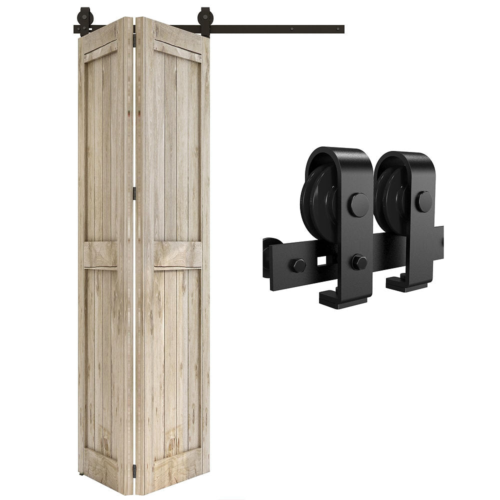 Kit de montare usi pliabile, mecanism usa plianta, 92cm, Qinaixqm