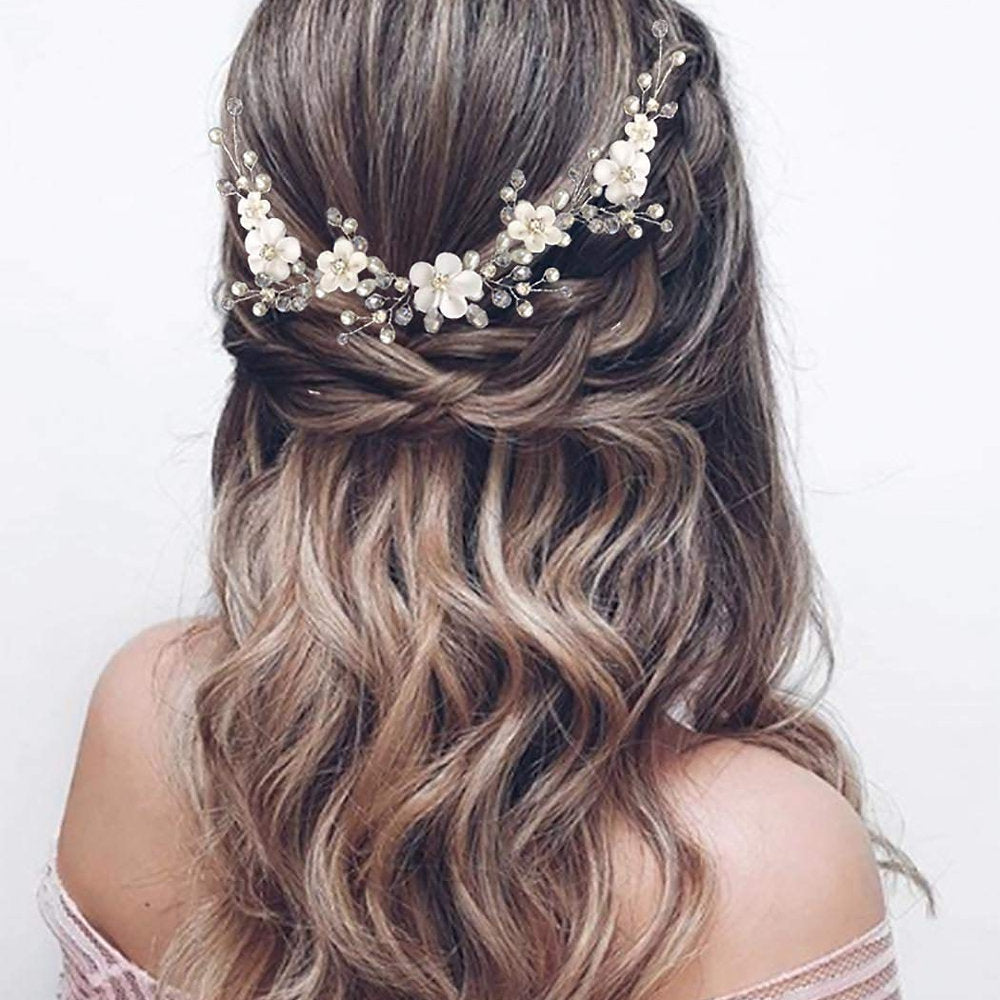 Accesorii par mirese bentite, diferite modele, flori, perle