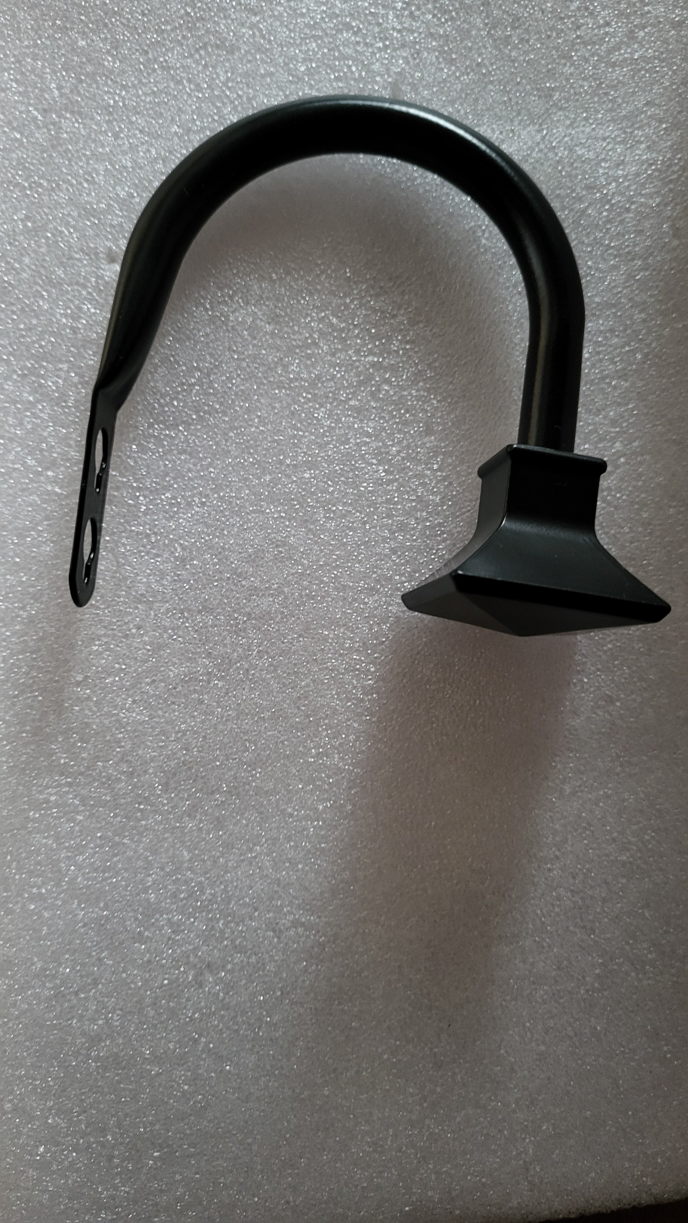 Accesoriu fixare draperie, perdea, metalic, negru, set de 2