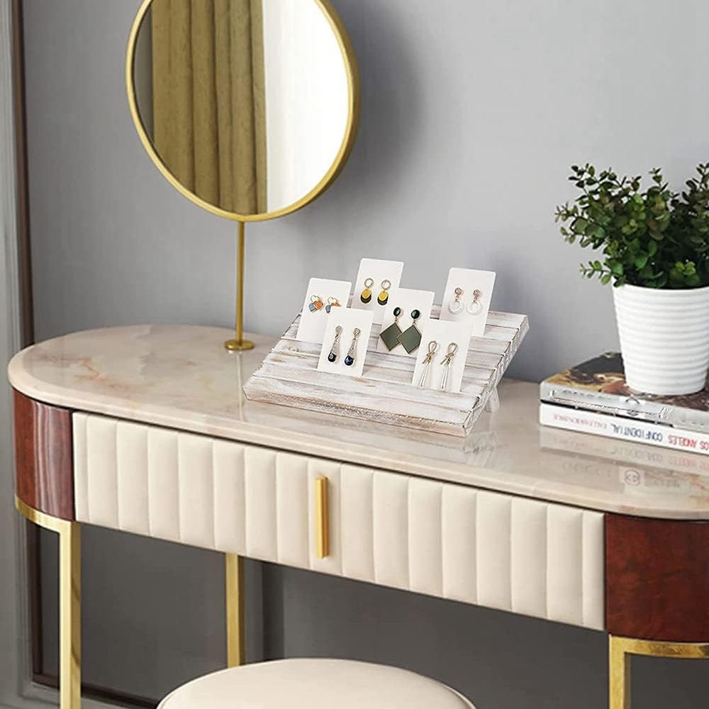 Suport organizator bijuterii din lemn, Geieold, 29x19cm