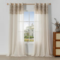 Perdele Mysky Home cu ochiuri semitransparentă, 140 x 260cm, maro