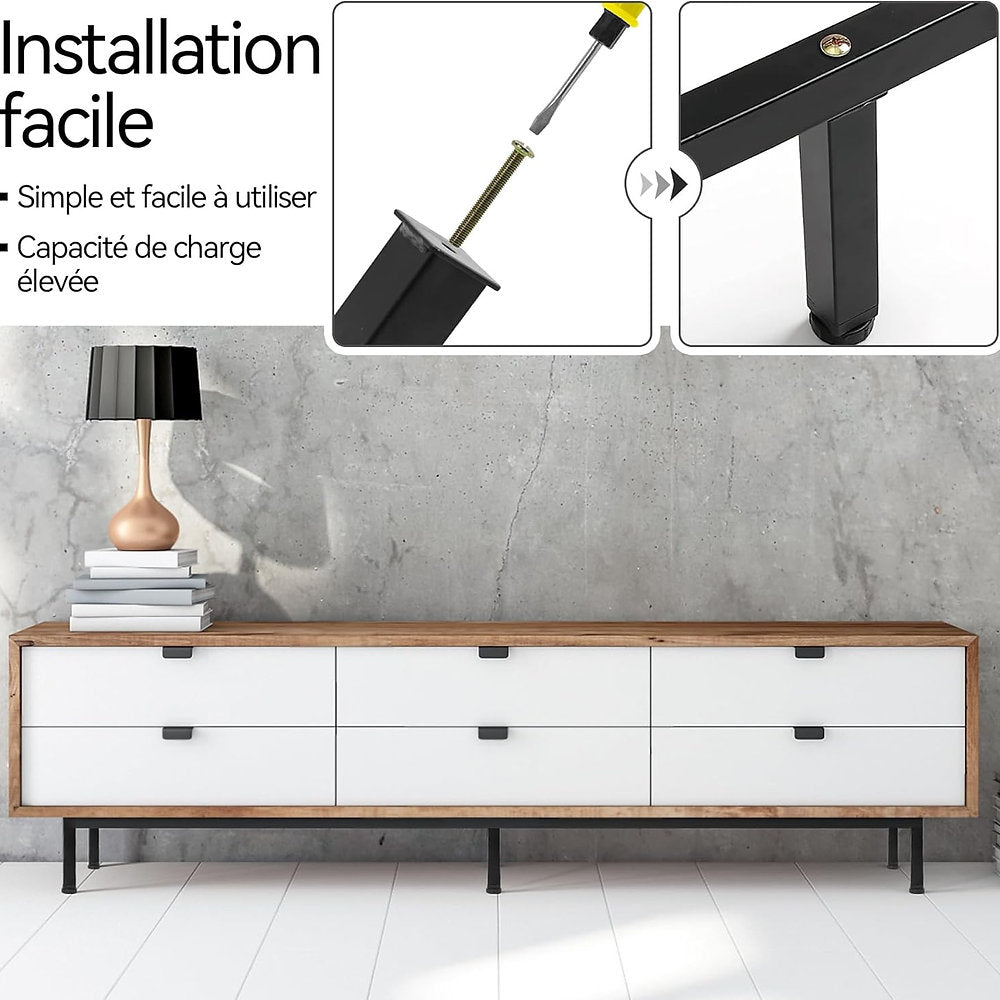 Suport polite, metalice pentru rafturi 35x3cm, set de 2