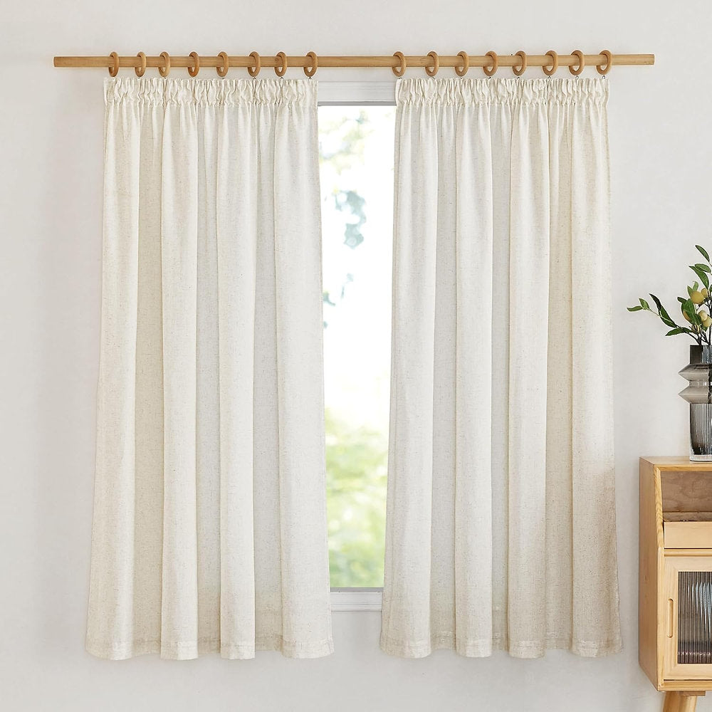 Perdele semitransparente cu rejansa, Pany Dance 140x145cm, bej