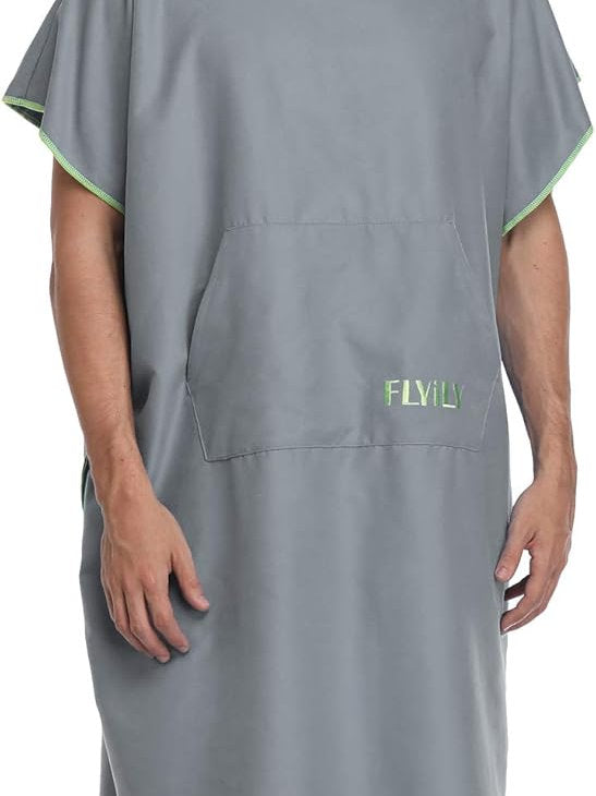 Prosop poncho, schimbare rapida, microfibra, FLYILY, unisex, L
