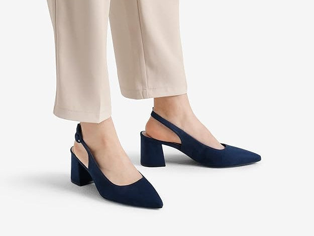 Samdale cu toc gros, Dream Pairs 41, Albastru