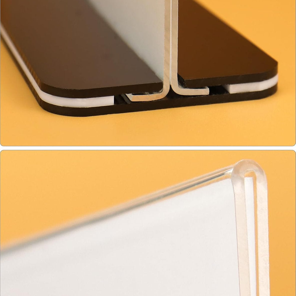 Suport meniu, display prezentare QWORK, transparent, A5, set de 6
