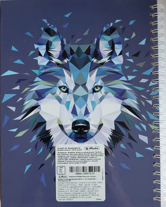 Caiet matematica HERLITZ, spirala A5, PREMIUM, coperta tare, 100 file