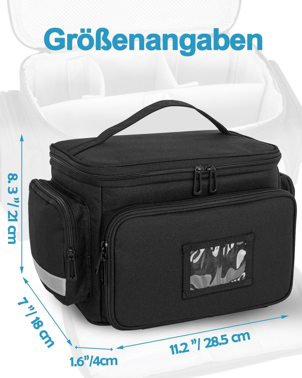 Geanta medicala, organizator adjustabil, 36x18x21cm