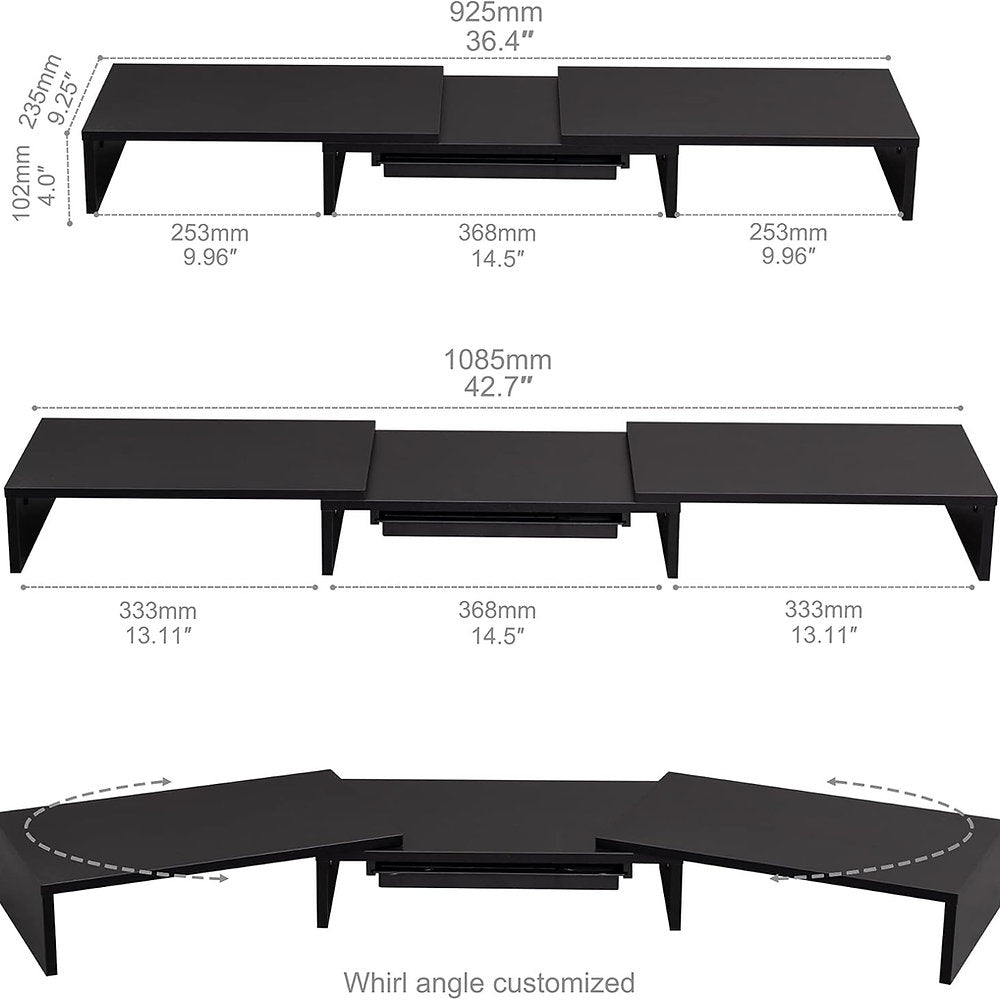 Soport, stand monitoare, Fitueyes, sertar defect