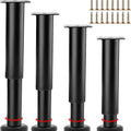 Set de 4 picioare mobila,RHUAFET, reglabile 25-35cm, otel carbon