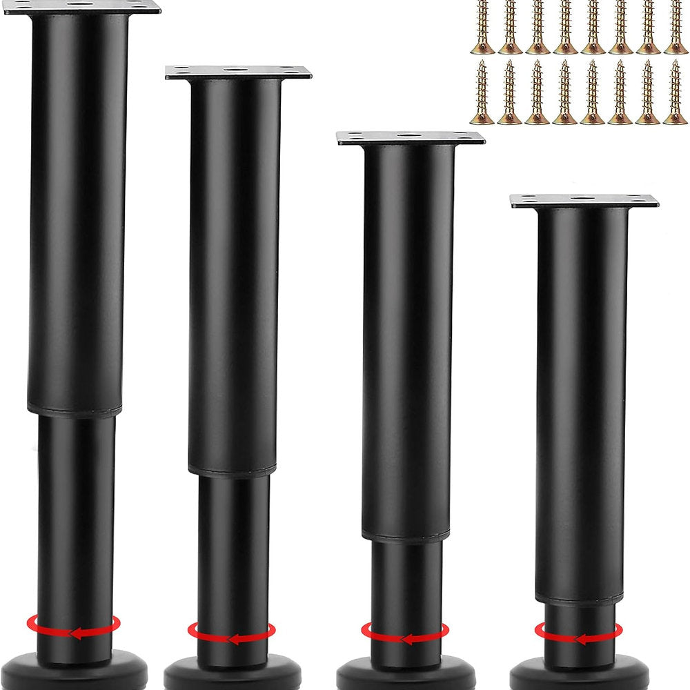 Set de 4 picioare mobila,RHUAFET, reglabile 25-35cm, otel carbon