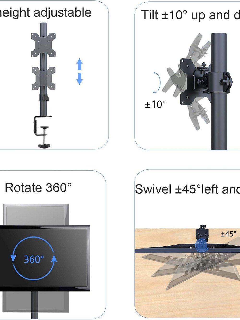 Suport universal monitor 13-27", sau 32" reglabil