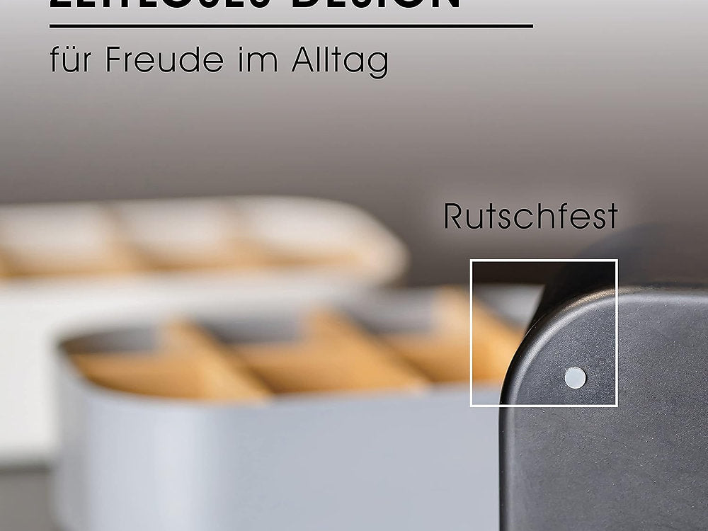 Organizator universal, lemn bambus, premium 8 compartimente, 24x16x8cm