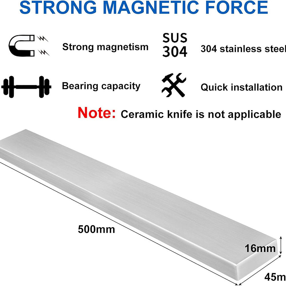Suport magnetic ustensile bucatarie, premium50cm