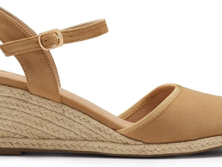 Sandale de damă cu toc, Dream Pairs, Kaki, 40