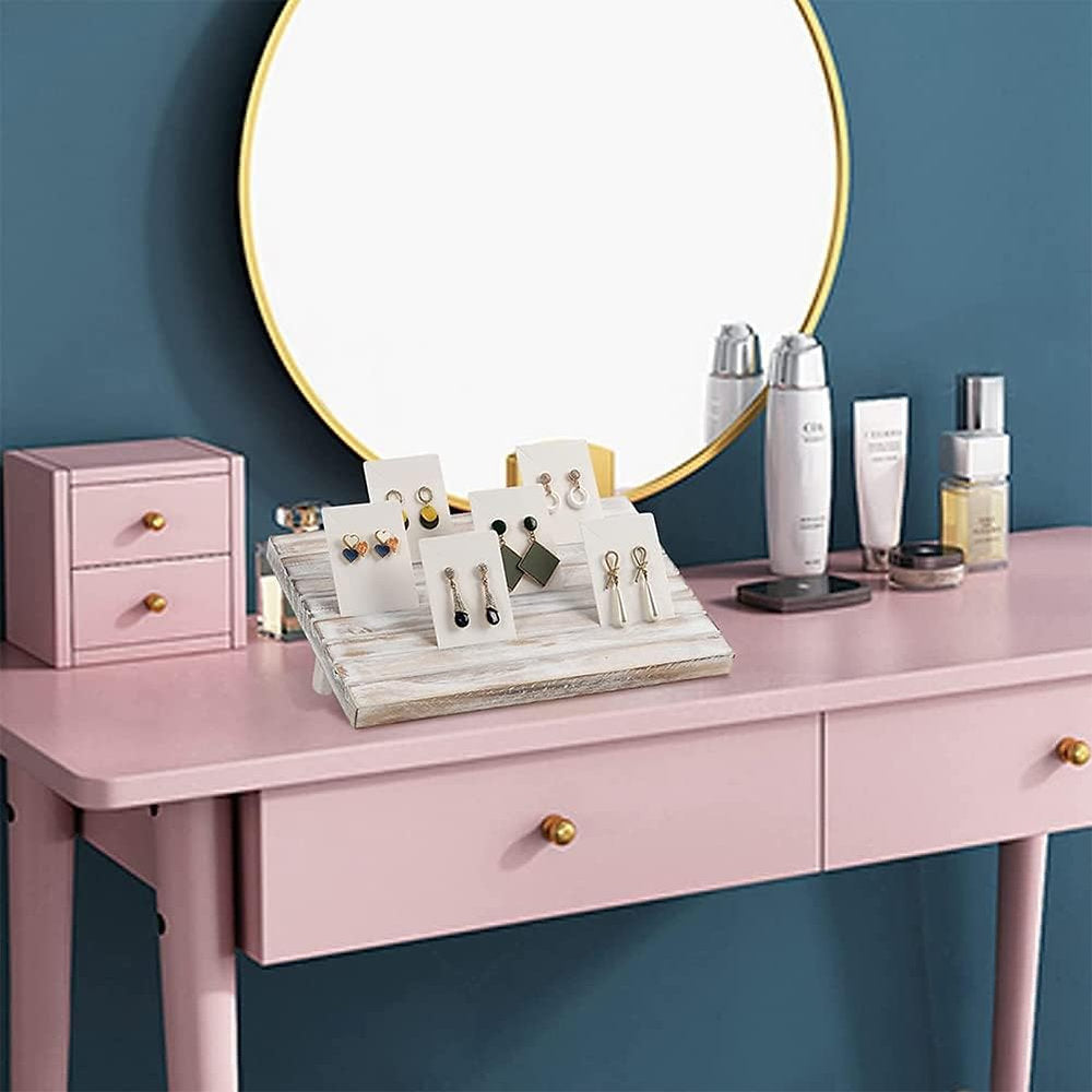 Suport organizator bijuterii din lemn, Geieold, 29x19cm