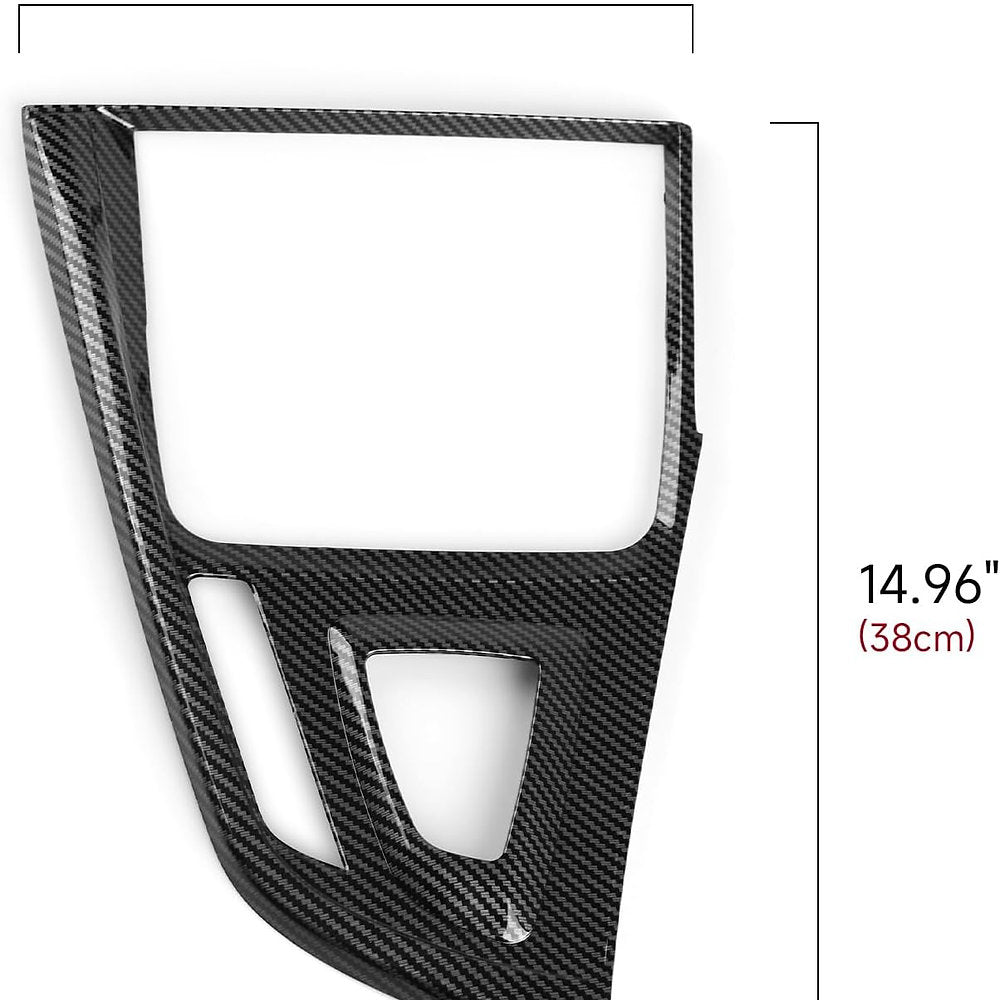 Decoratie autoclant consola schimbator vitezeBMW seria 3 sau 4, carbon