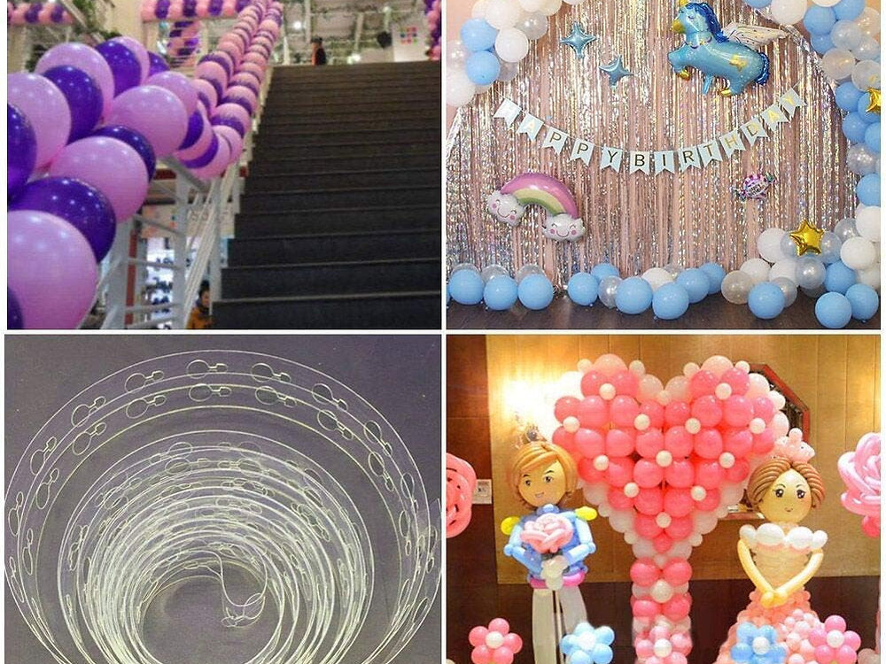 Ghirlandă de baloane Gxhong pachet de 12 bandă de bandă pentru balon de 6 role,