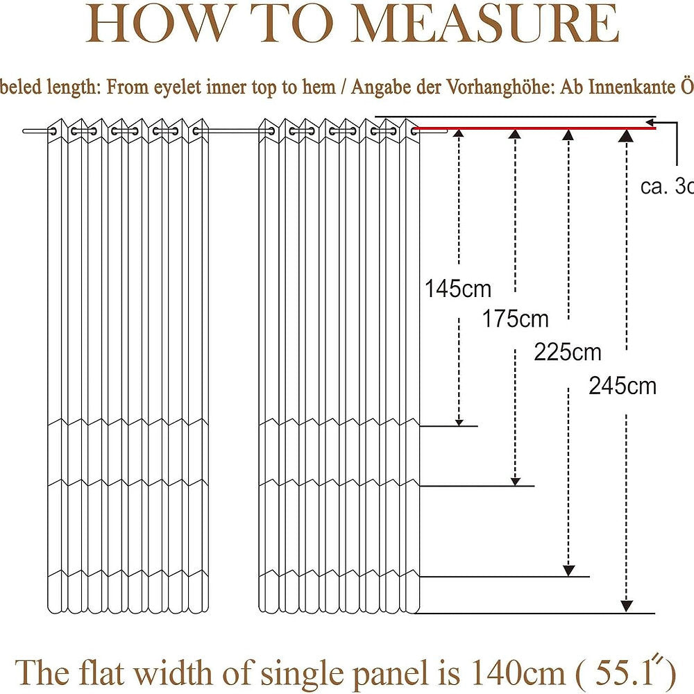 Perdele LZE Home decorative cu ochiuri semitransparentă, 175 x 140cm, alb