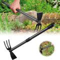 Sapa cu cap dublu, otel, pentru ingrizirea gradinii, plivire buruieni, 78cm