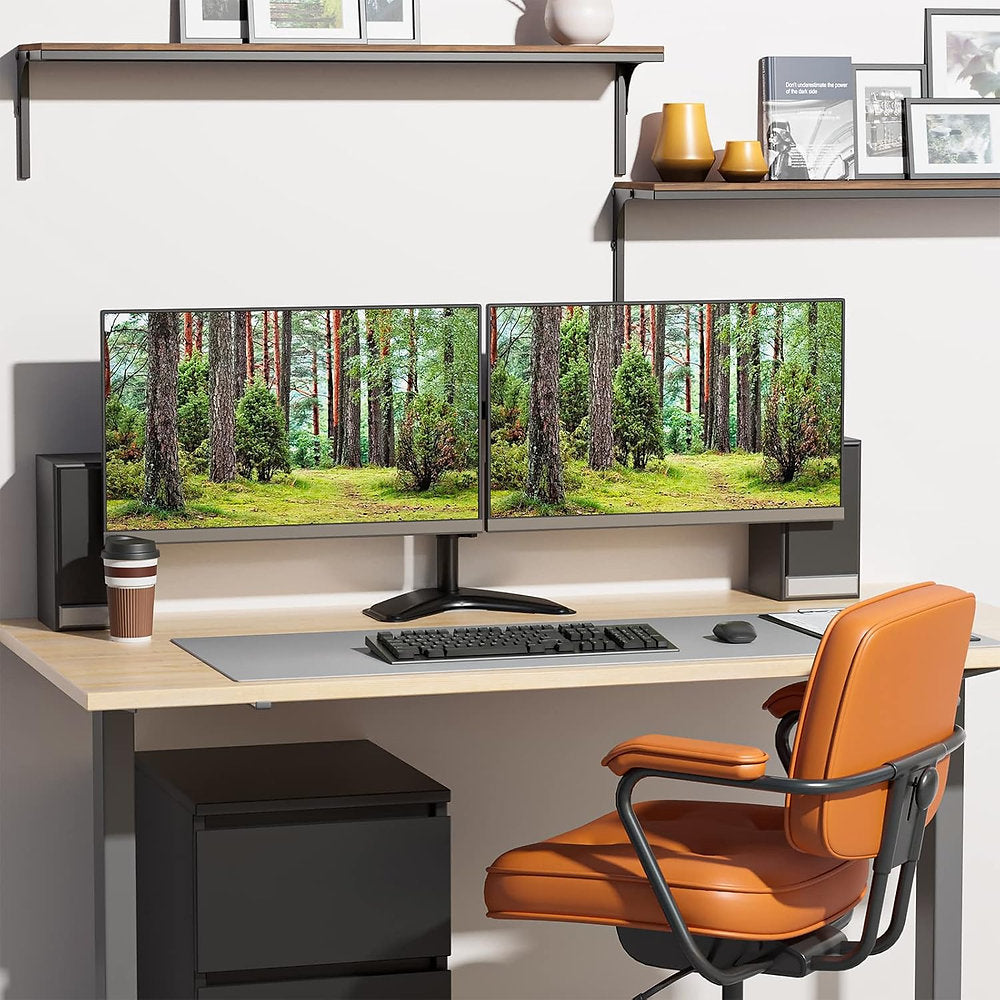 Braț, suport pentru monitor, două monitoare , Wali 13-27", 10kg