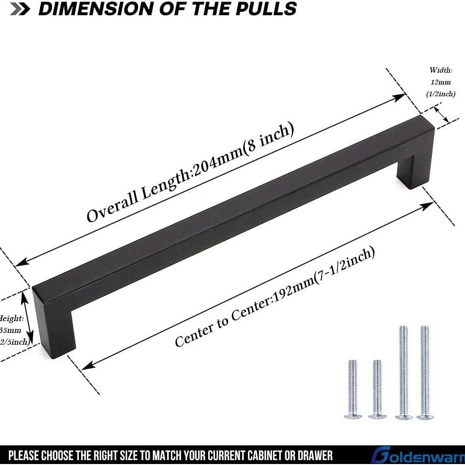 Maner mobila, sertar Bohrlochabstand, negru, 204mm