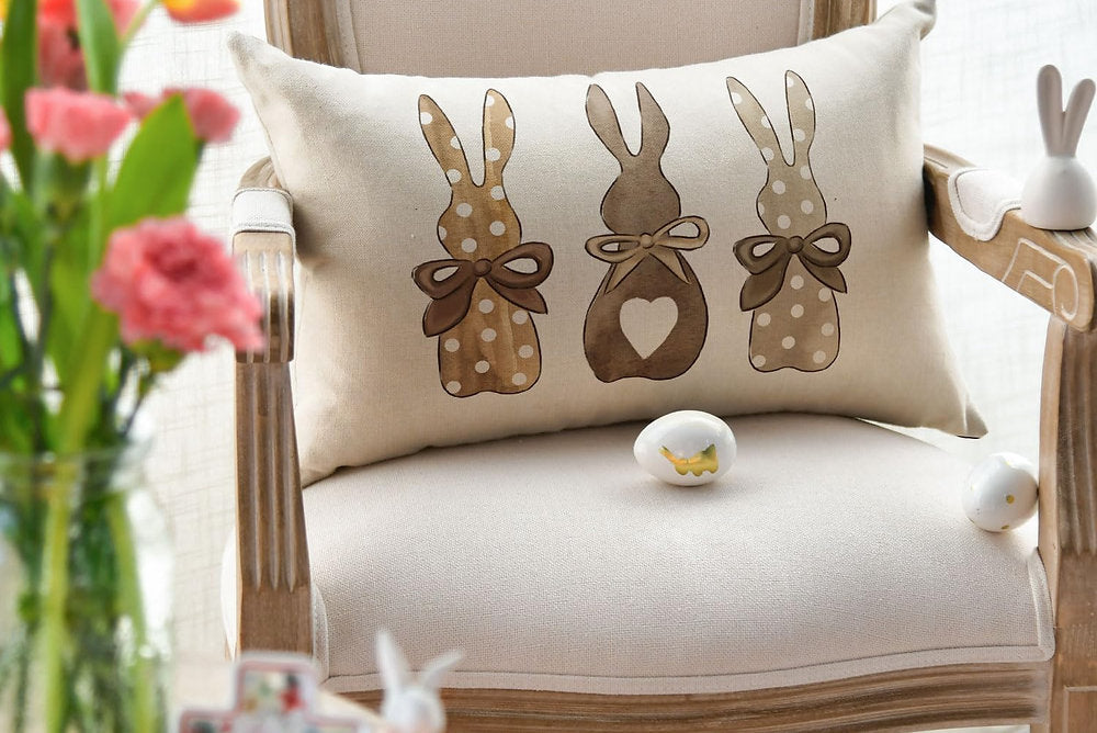 Fata de perna paste, Artoid, Three Bunnies, 30 x 50cm