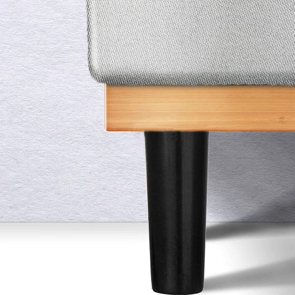 Pachet 4 picioare mobilier, dulap, canapea de lemn 25x6.5 cm