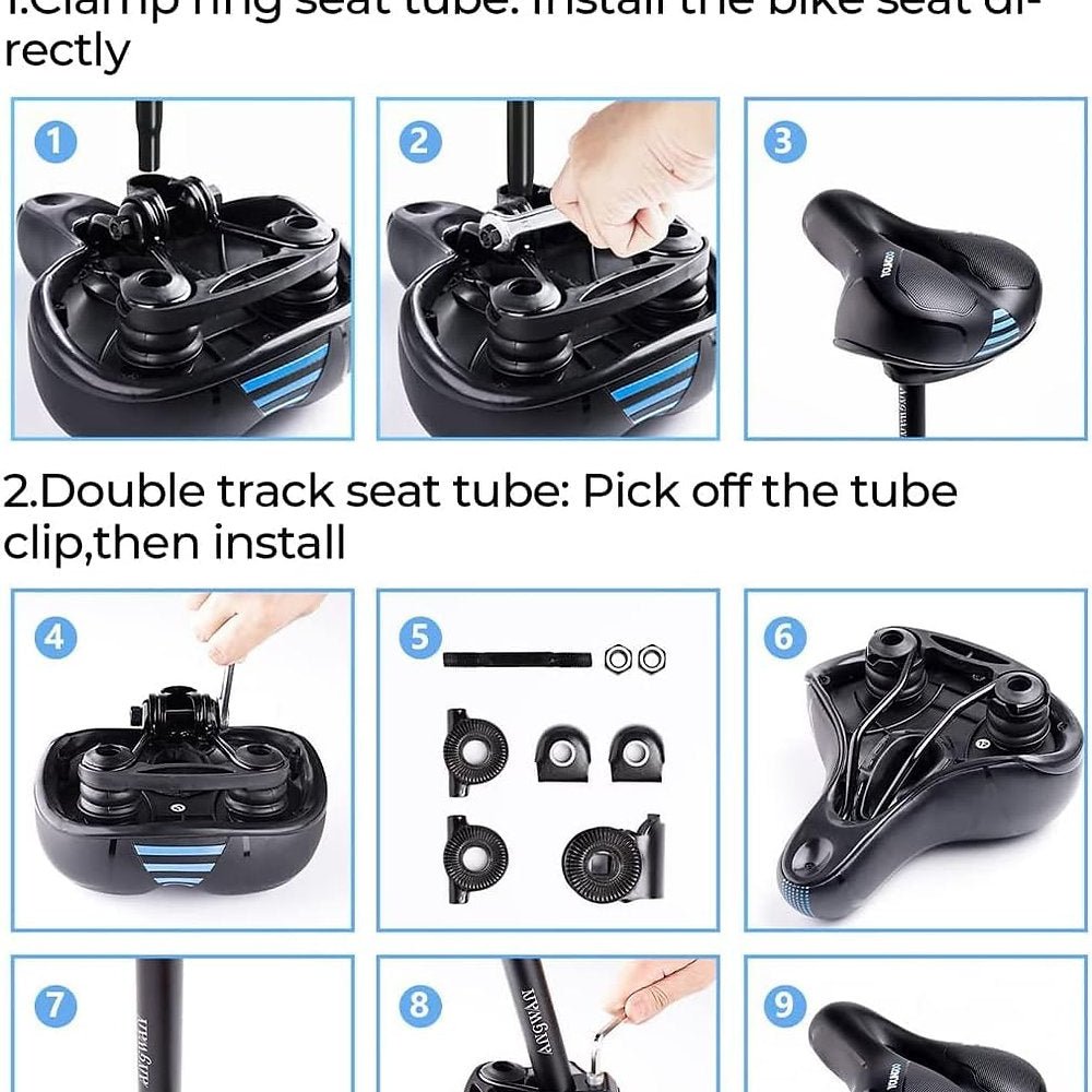 Sa bicicleta cu gel, ergonomica, cu aerisire
