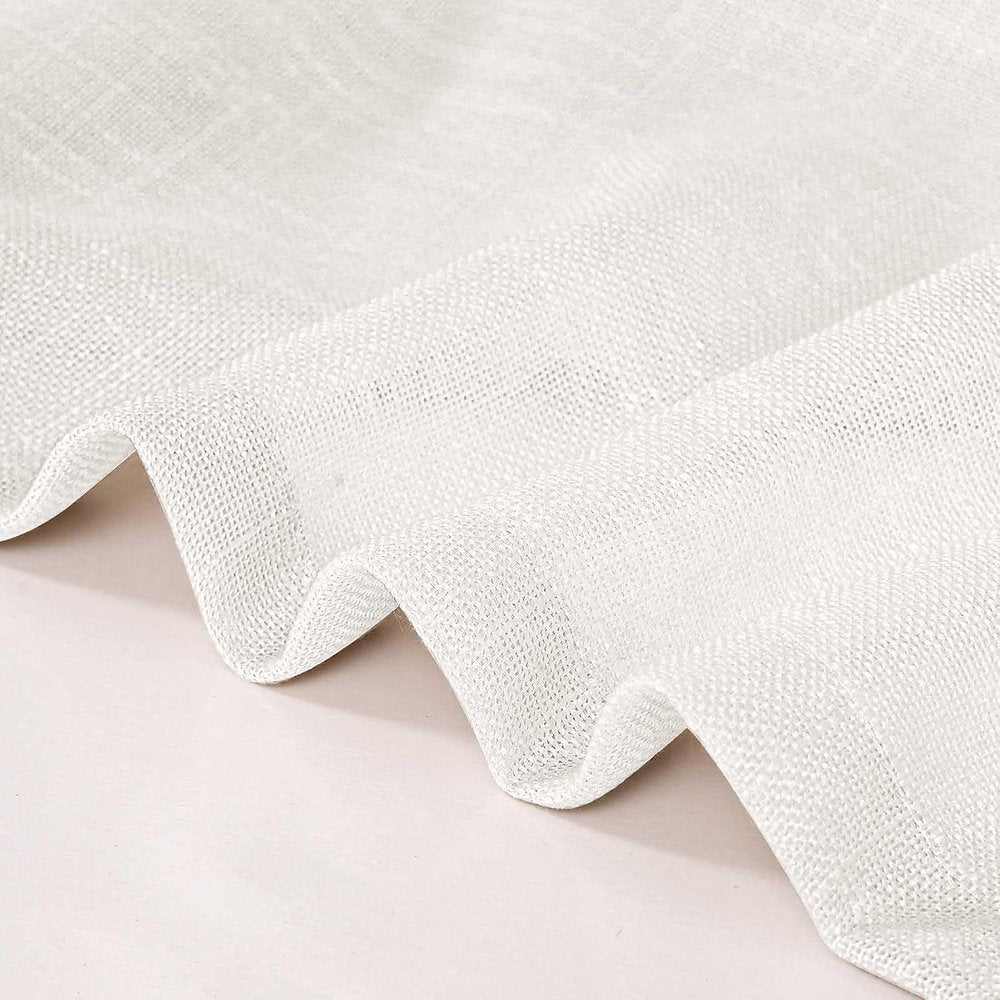 Perdele LZE Home decorative cu ochiuri semitransparentă, 175 x 140cm, alb