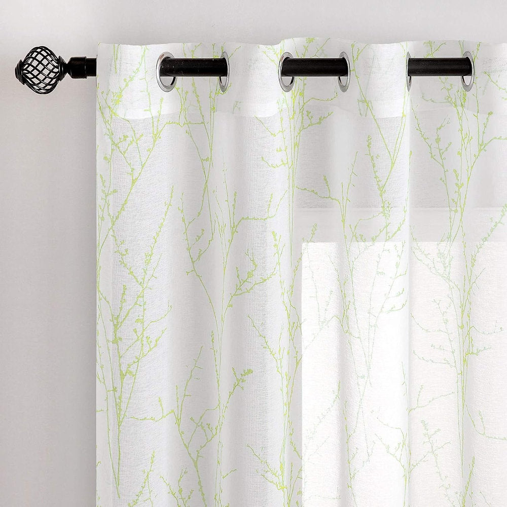 Perdele decorative, MIULEE, cu ochiuri translucidă, 140 x 145 cm