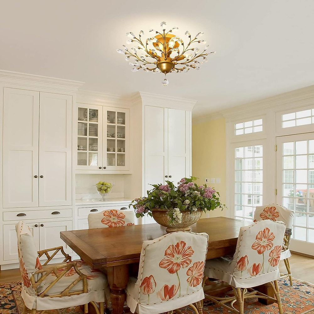 Candelabru modern, Ganeed K9, lustra cristale