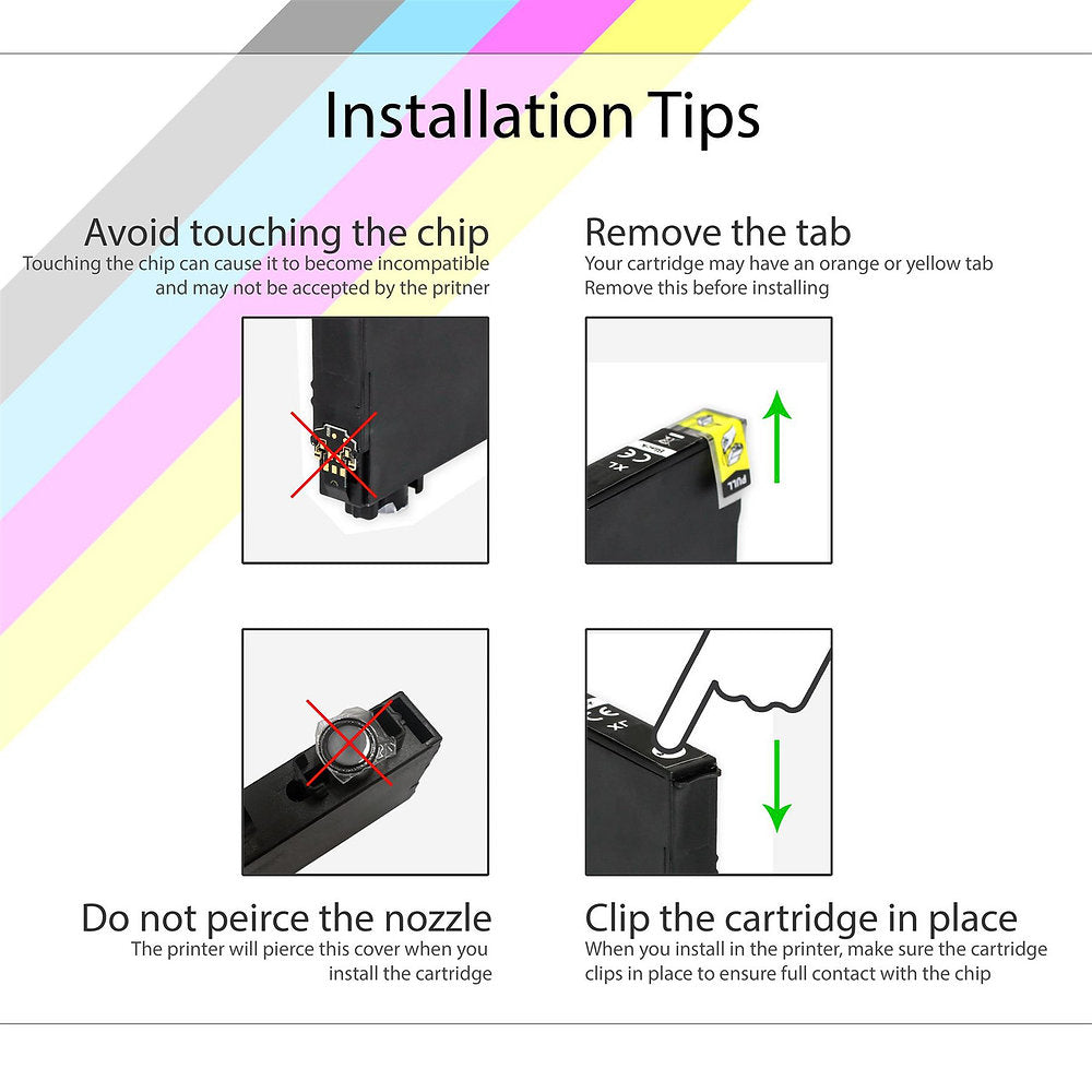 Set 6 Cartuse Compatibile Epson T1306 C/M/Y, Epson Stlyus și Workforce
