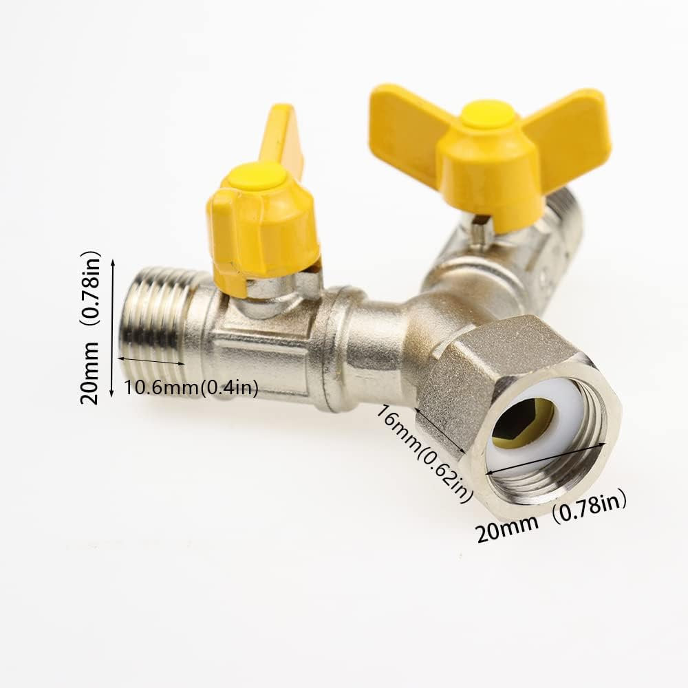 Deviator, Comutator Alamă 1/2 inch Supapă de distribuire în Y