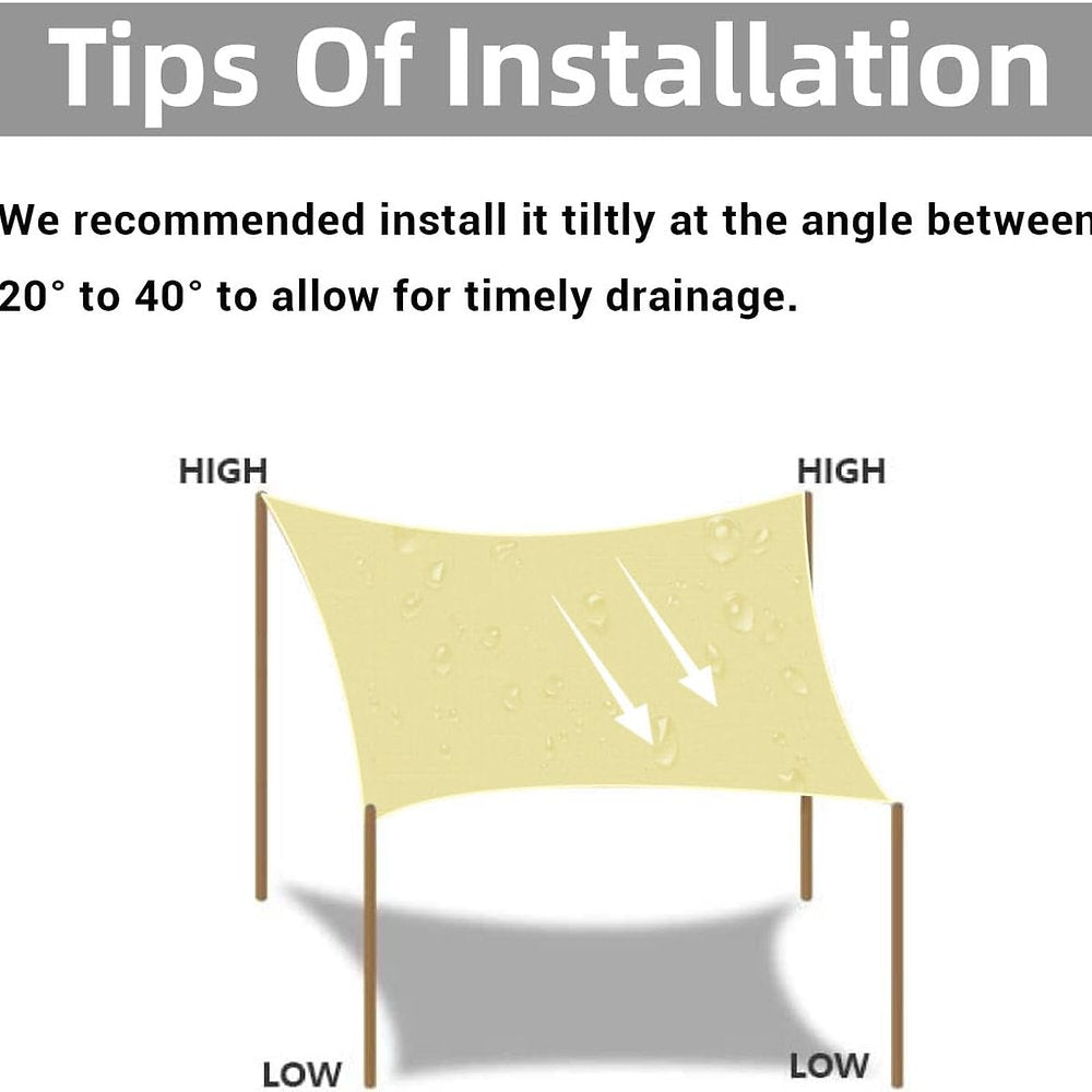 Copertina, prelata Homper, protectie solara Premium 3x3 m, crem