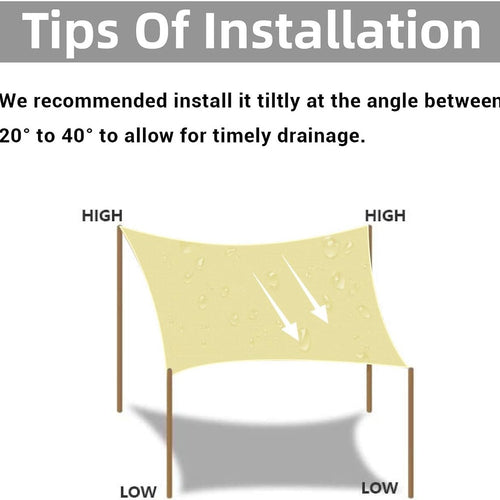 Copertina, prelata Homper, protectie solara Premium 3x3 m, crem