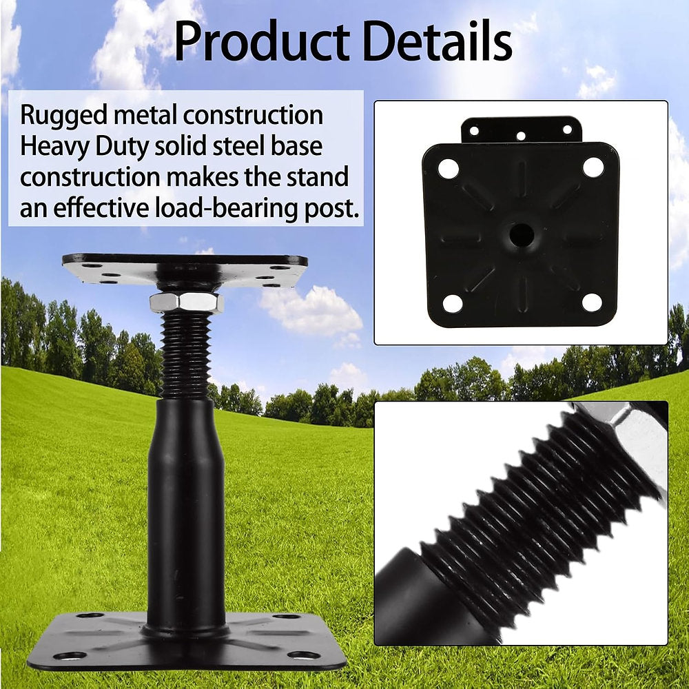 Suport stalp regtabil, Akolafe, 10-15cm, 75x95mm