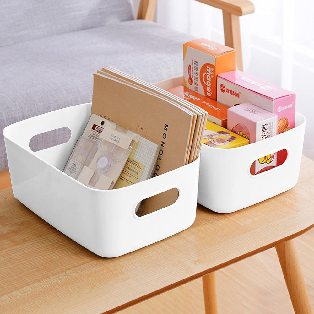 Set de 10 cutii de depozitare 25x16x10cm, plastic