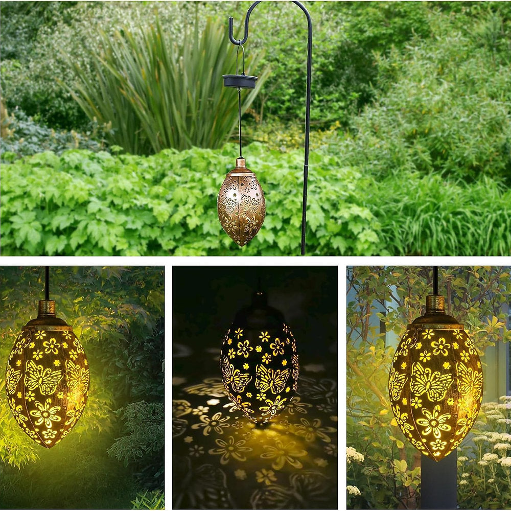 Lampa solara decorativa, rezistenta la apa, ip44, maro