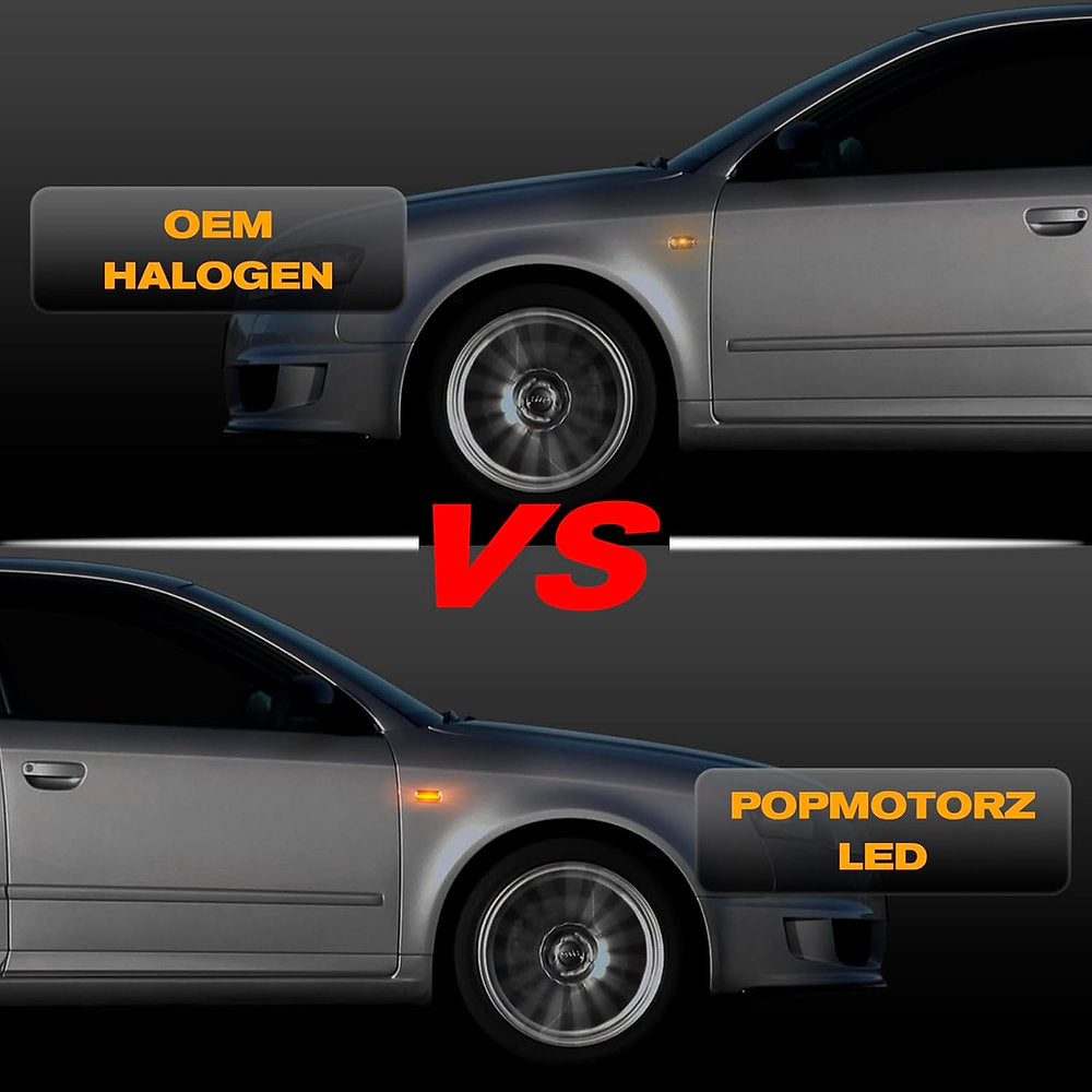 Lampi semnalizatoare AUDI cu LED-uri POPMOTORZ, pachet de 2