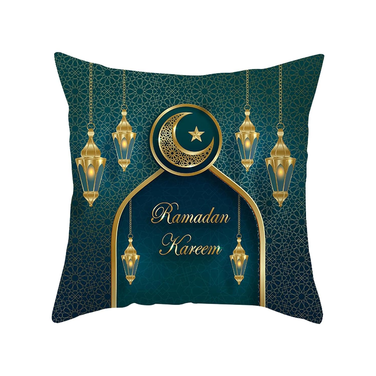 Set de 4, Huse decorative pentru perne Ramadan, fata perna, 45x45 cm