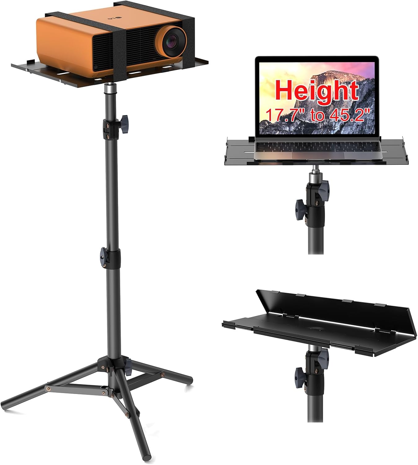 Stand laptop, proiector, tableta, dj, trepied multifunctional reglabil 45-115cm, max 10kg