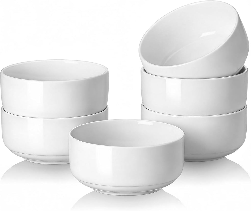 Set de 6 boluri ceramica pentru supa, cereale, orez, 13.3cm