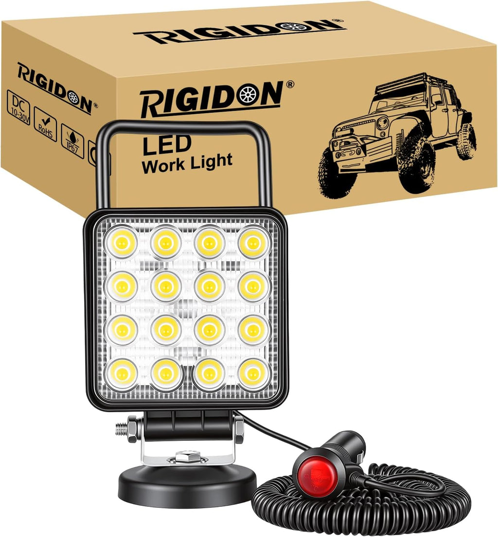 Lampa, lumina pentru masina, 48W, 12/24V, 6000K, 11cm