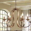 Candelabru, lustra rustica, Ganeed, retro, bronz periat