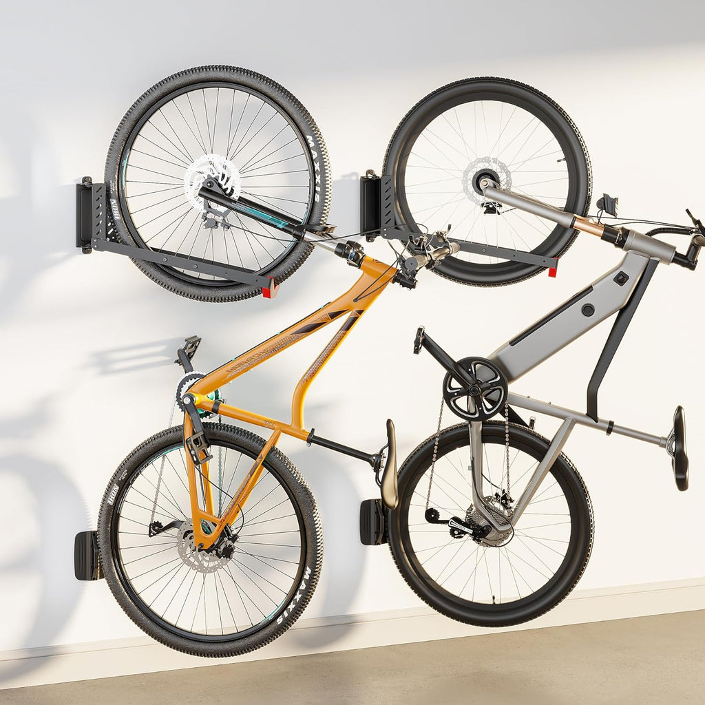 Set de 2 suport bicicleta perete, reglabil, Monteck, max 35kg